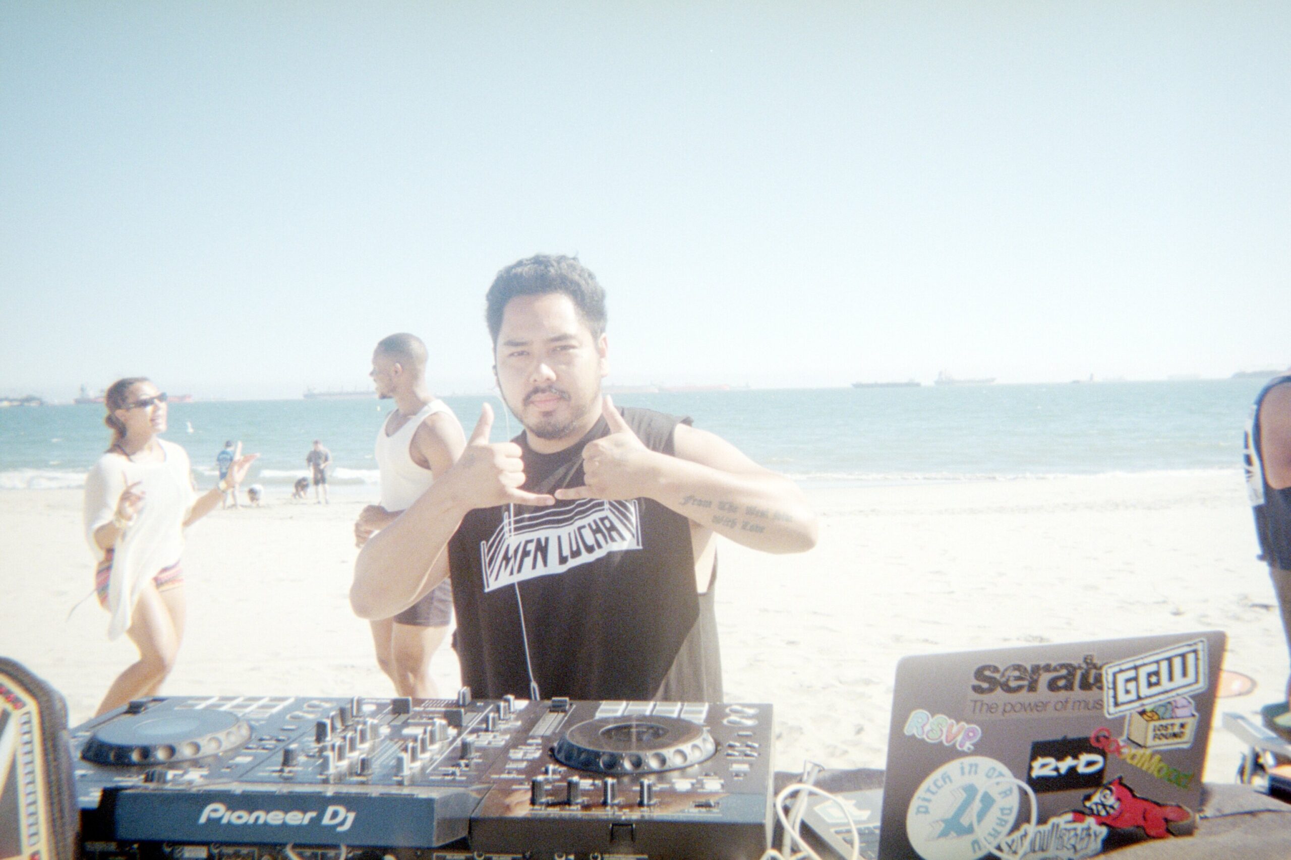 Sunset Sessions on film, the DJ behind the decks