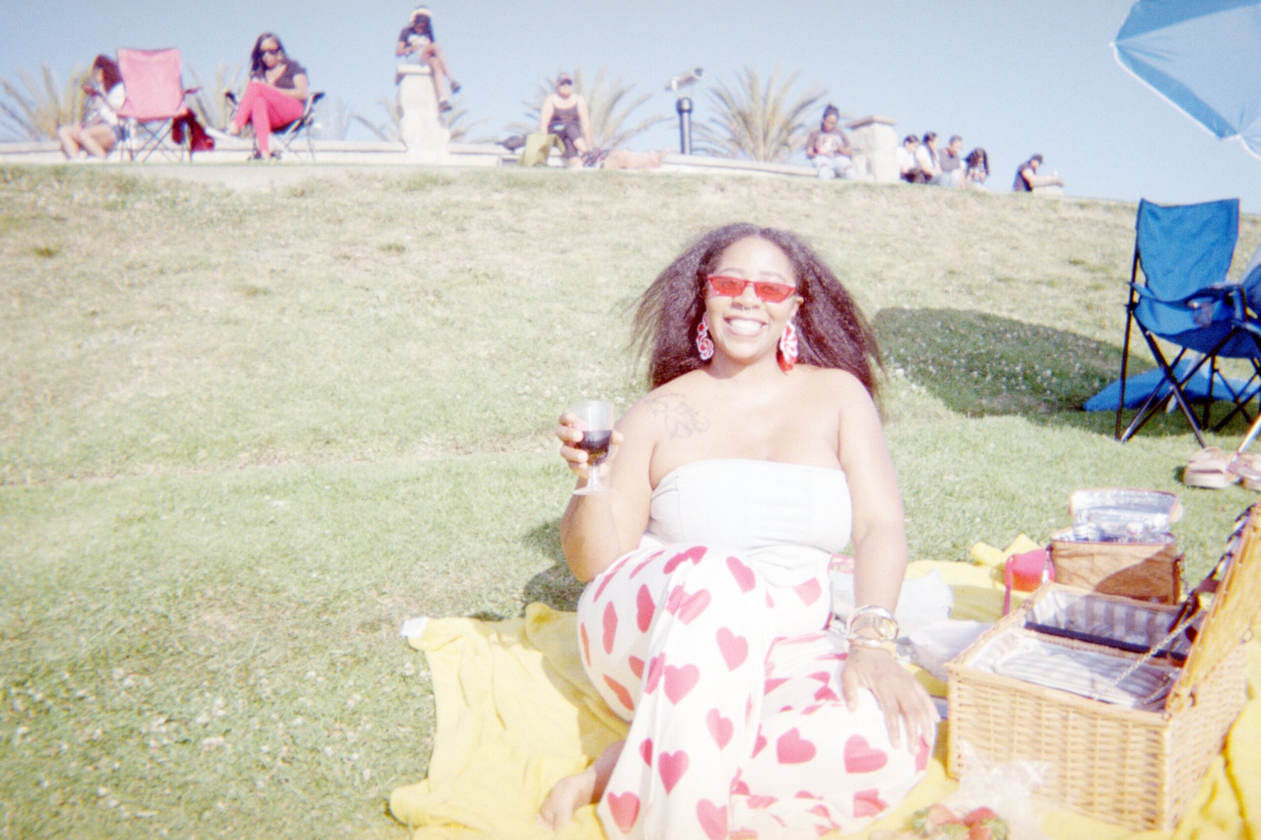 Sunset Sessions on film, golden hour on the grass